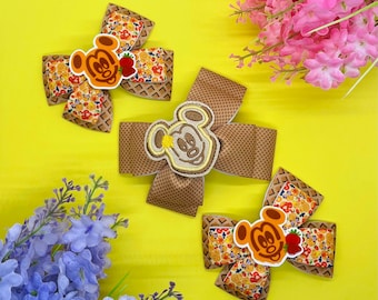 Waffle Inspired Bow