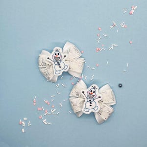 Mini Snowman Inspired Bow