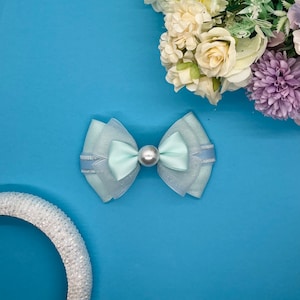 Glass Slipper Princess Inspired Hair Bow