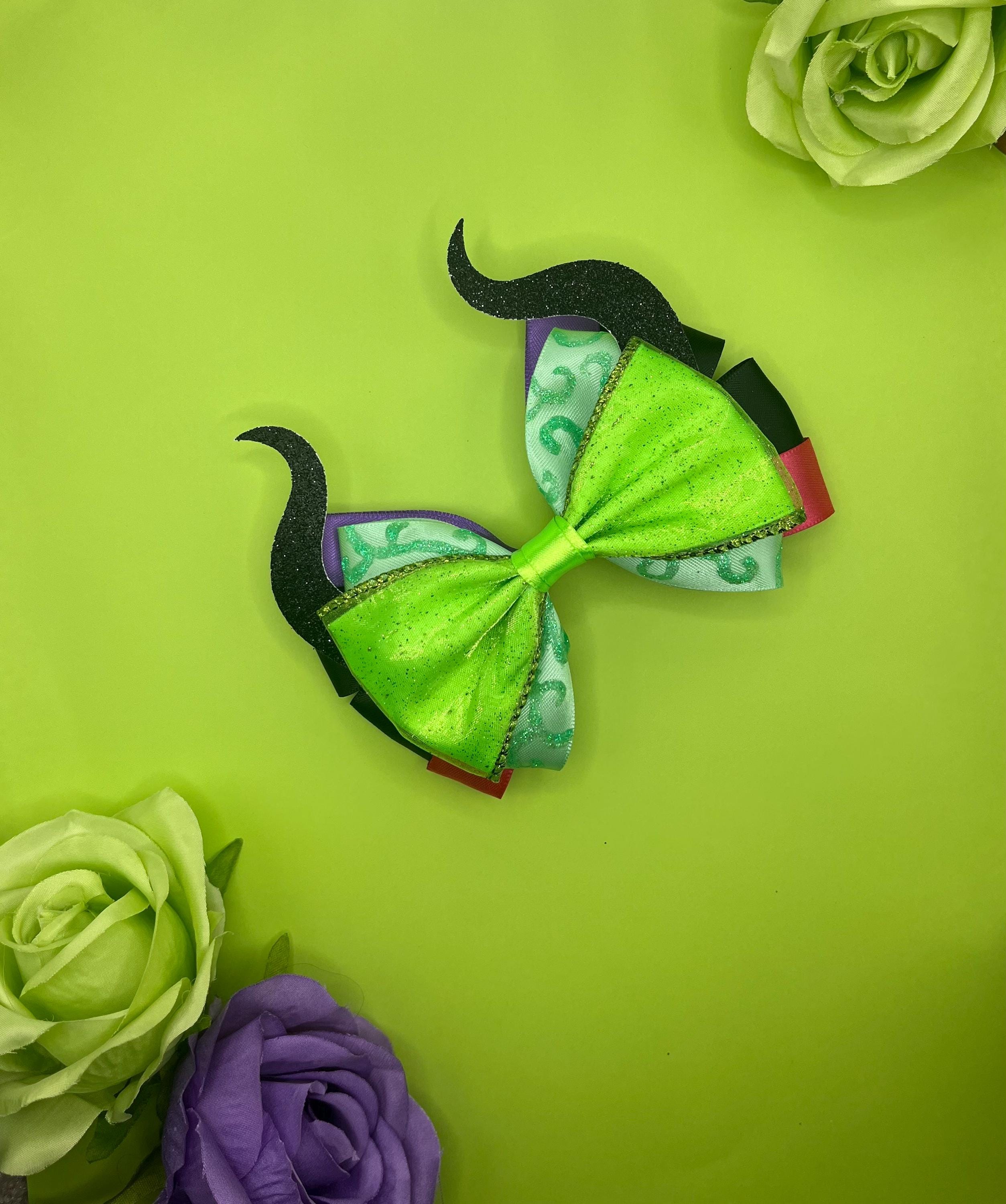 CUSTOM DISNEY MISTRESS OF EVIL MALEFICIENT BOW Born to be vilain ? Christmas gifts part 2 Beautiful custom  main image 3