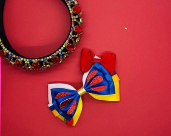 Apple Princess Inspired hair bow