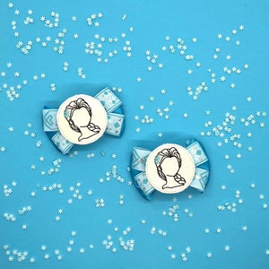 Snow Queen Inspired Mini Bow