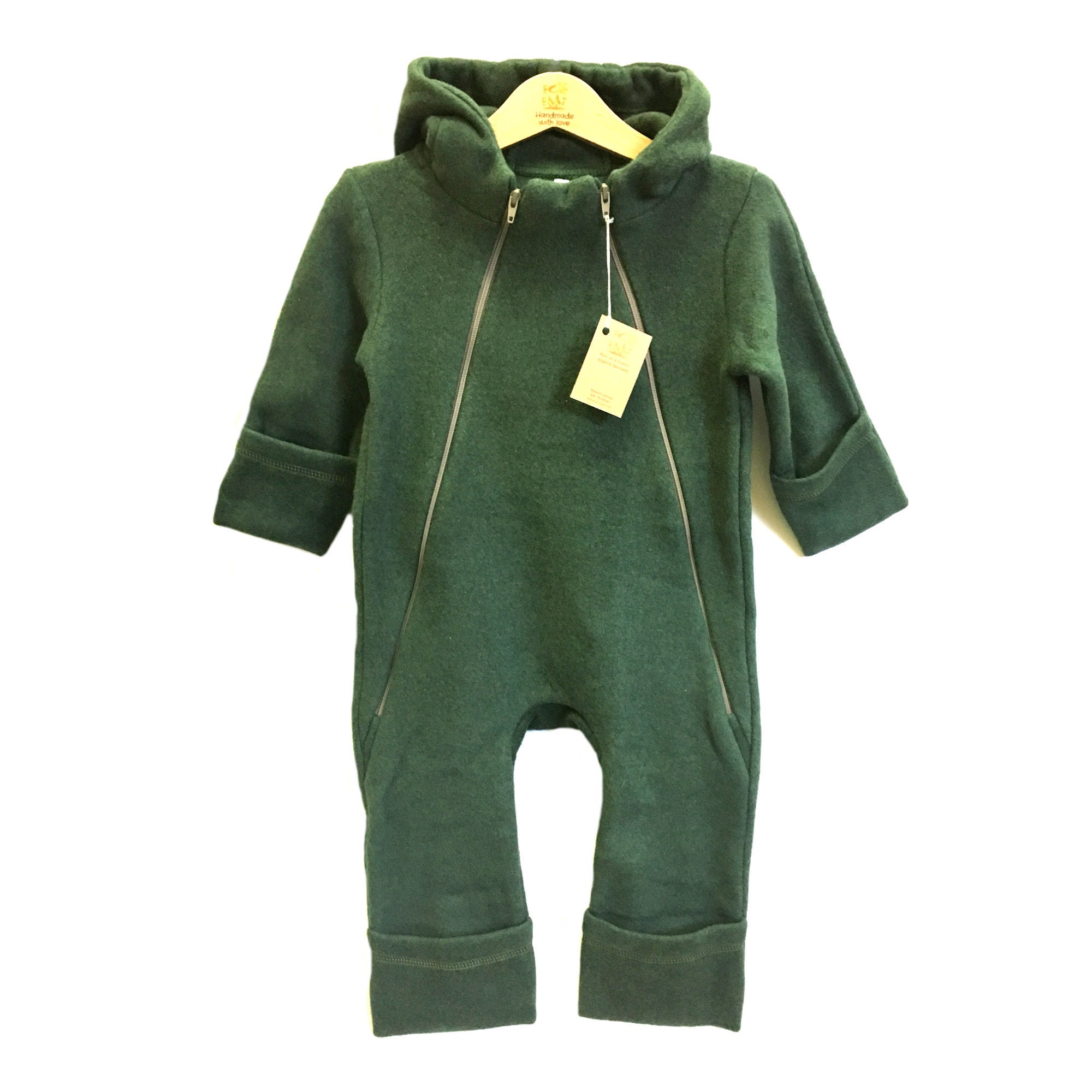 Organic cotton sweatsuit Green Kids sweatsuits Amazon Marl Etsy