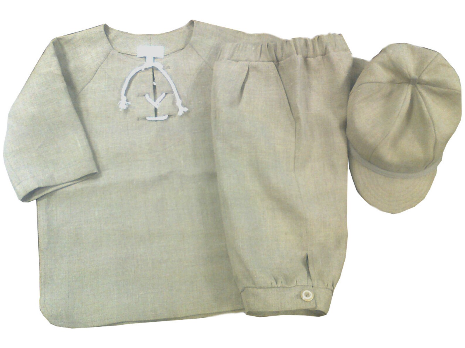 Boys Linen Suit Natural Grey Toddler Linen Costume Light Etsy