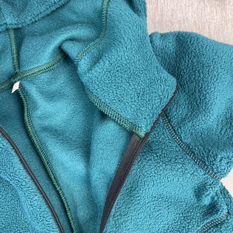 Dinosaur jacket petrol green, Kids animal jacket hoodie, soft warm fleece jacket, Dino jacket with hood, Dinosaur Costume, Handmade item image 8