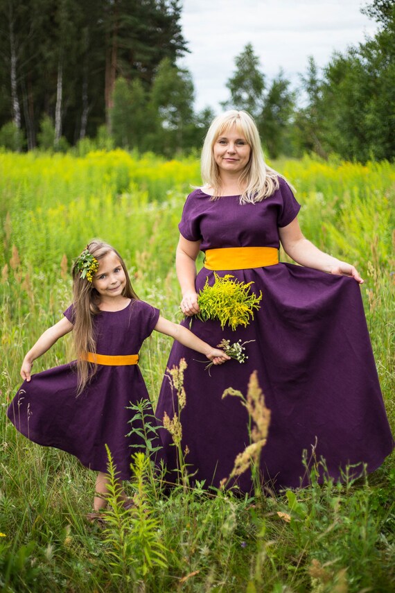 purple mommy and me dresses