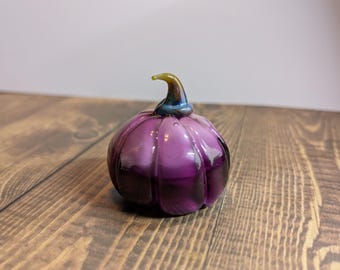 Amethyst Glass Pumpkin
