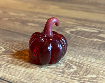 Pomegranate Glass Pumpkin