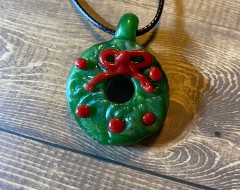 Holiday Wreath Pendant