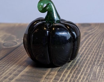 Black Glass Pumpkin