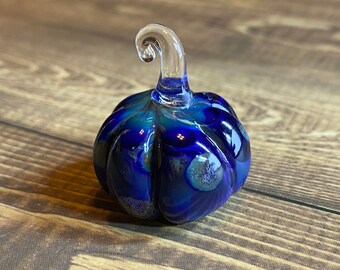 Blue Plague Pumpkin with UV Reactive Stem