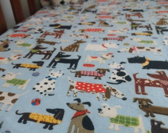 flannelette cot sheet set