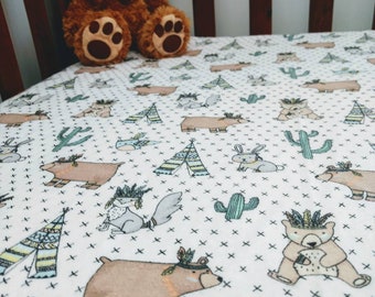 flannel cot sheets