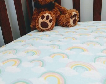 flannelette cot sheet set