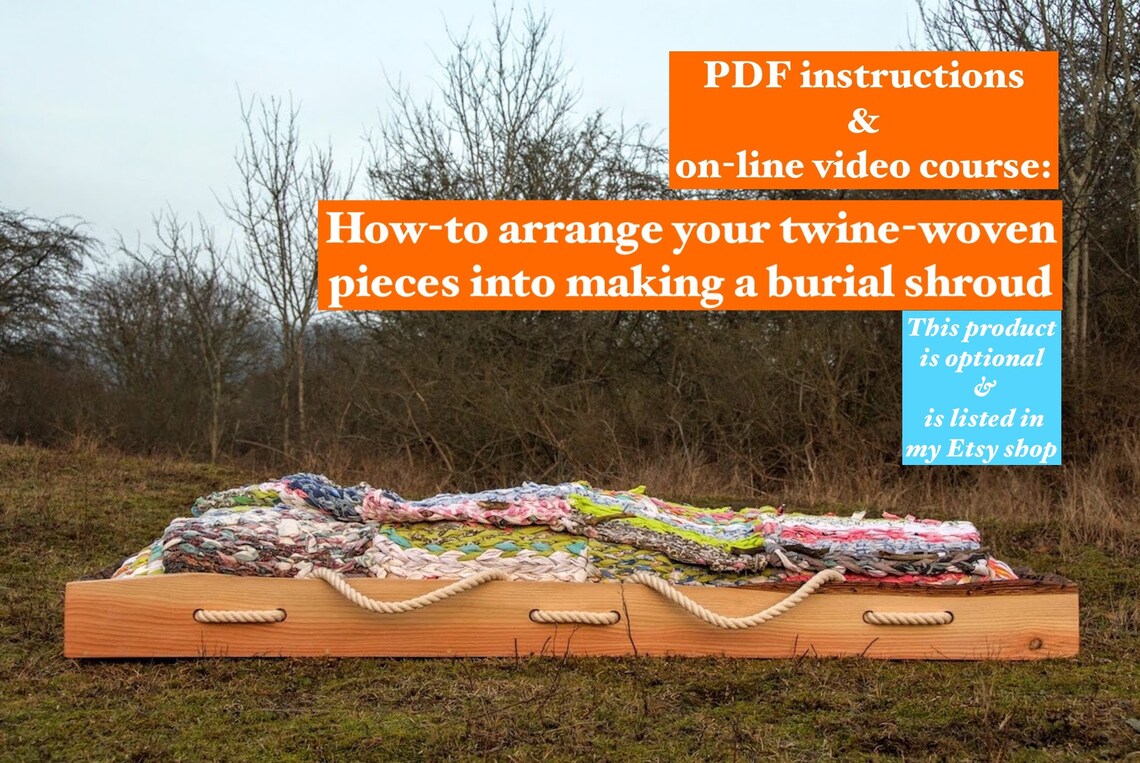PDF Video Instructions Course Twine Weave Rag Rugs With Strips of