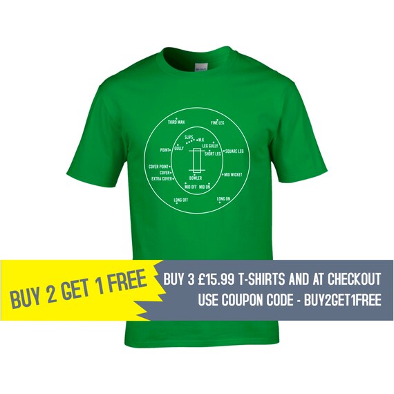 cricket fielding positions t shirt