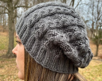 Cable Knit Hat Pattern