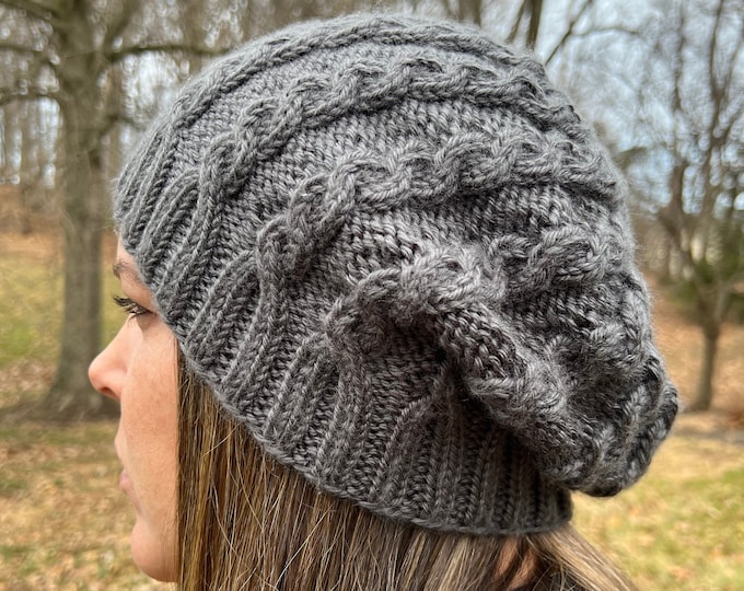 Cable Knit Hat Pattern - Etsy