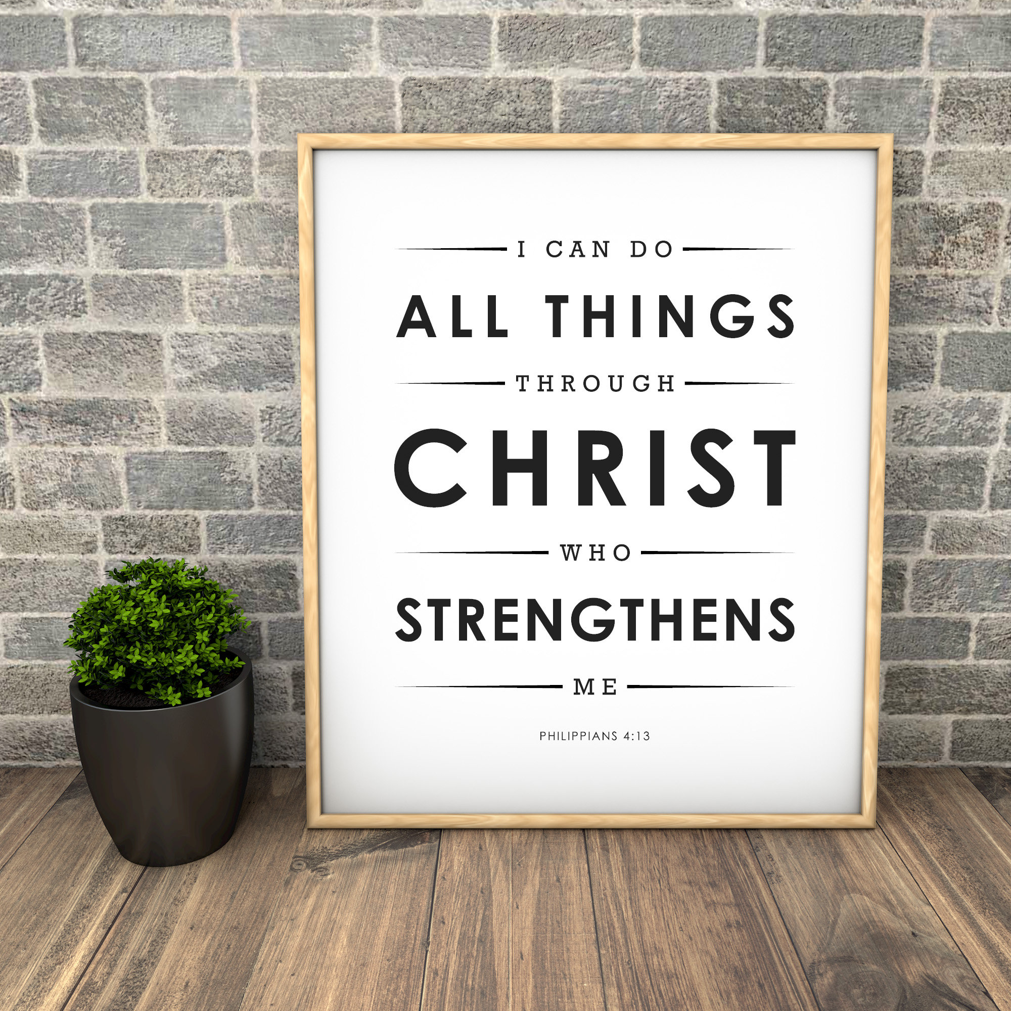 Bible Verse Art for Home Wall Decor I Can Do All Things - Etsy