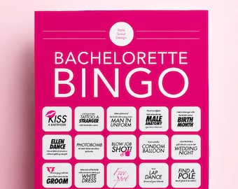 Bingo Bachelorette Game for Bachelorette Party, Bingo dare printable