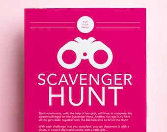 Bachelorette Scavenger Hunt - Bachelorette Party Game, Bachelorette Game
