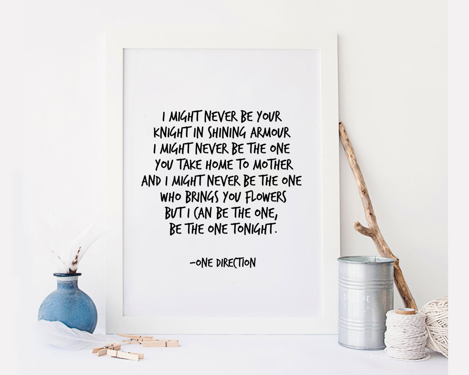 one direction lyric etsy