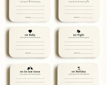 Wedding Advice card for bride and groom, wedding advice printable, 5x7, INSTANT DIGITAL DOWNLOAD