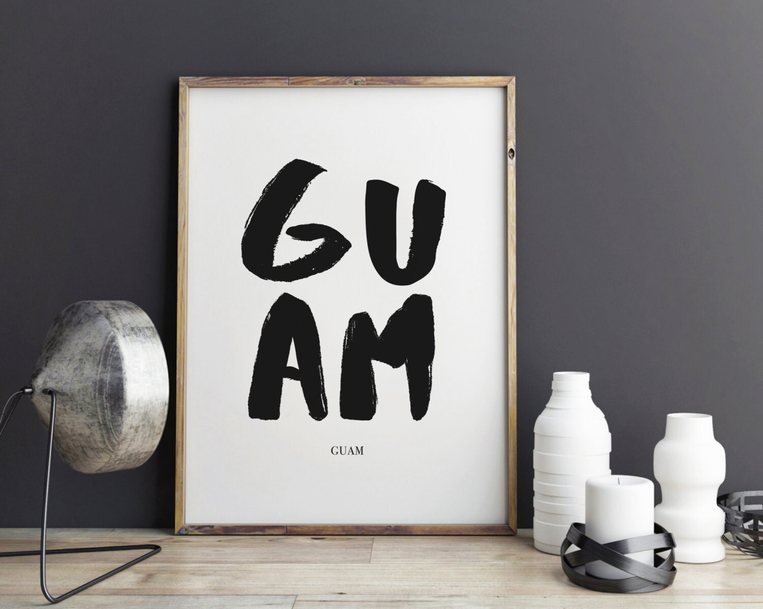 Guam Print Guam City Prints USA Map Art Guam Poster for Etsy