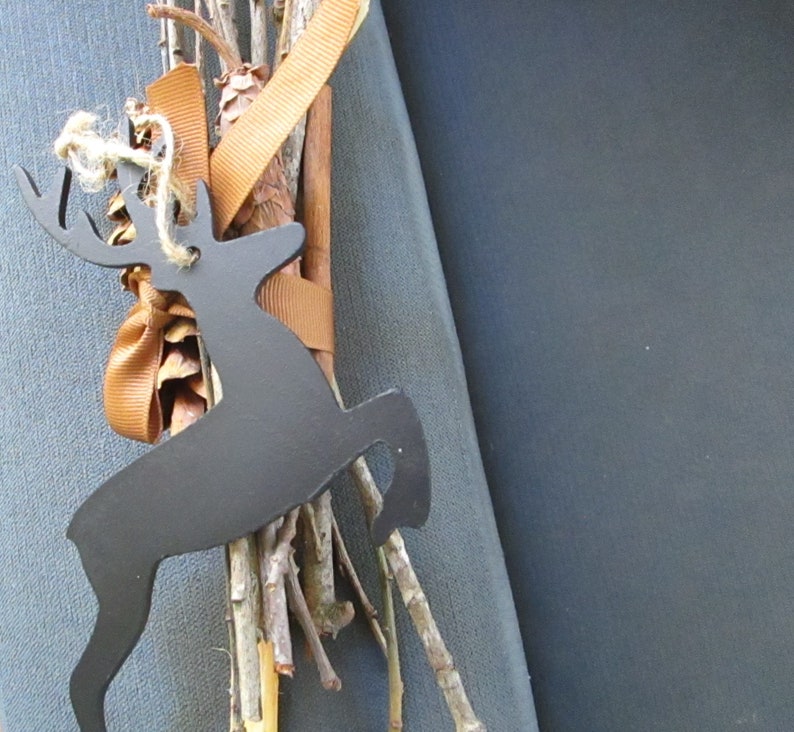Maine Cabin Deer Ornament