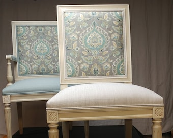 SOLD Vintage Dining Chairs Restyled