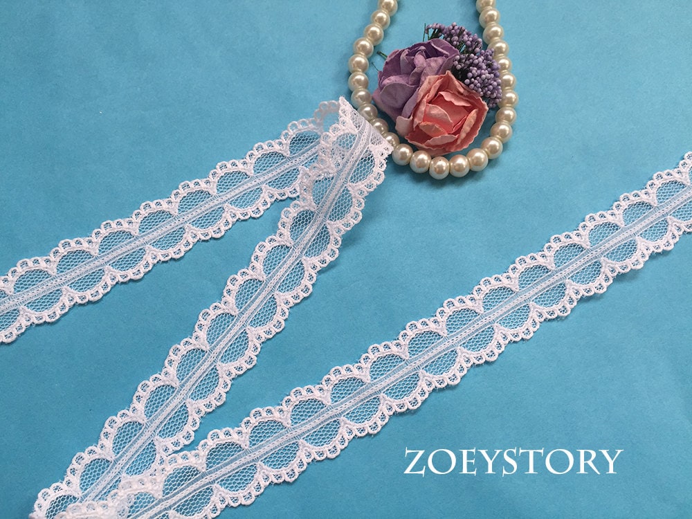 Lace Ribbon Black Lace Ribbon 4/5 Inch X 10 Yards Made in Etsy