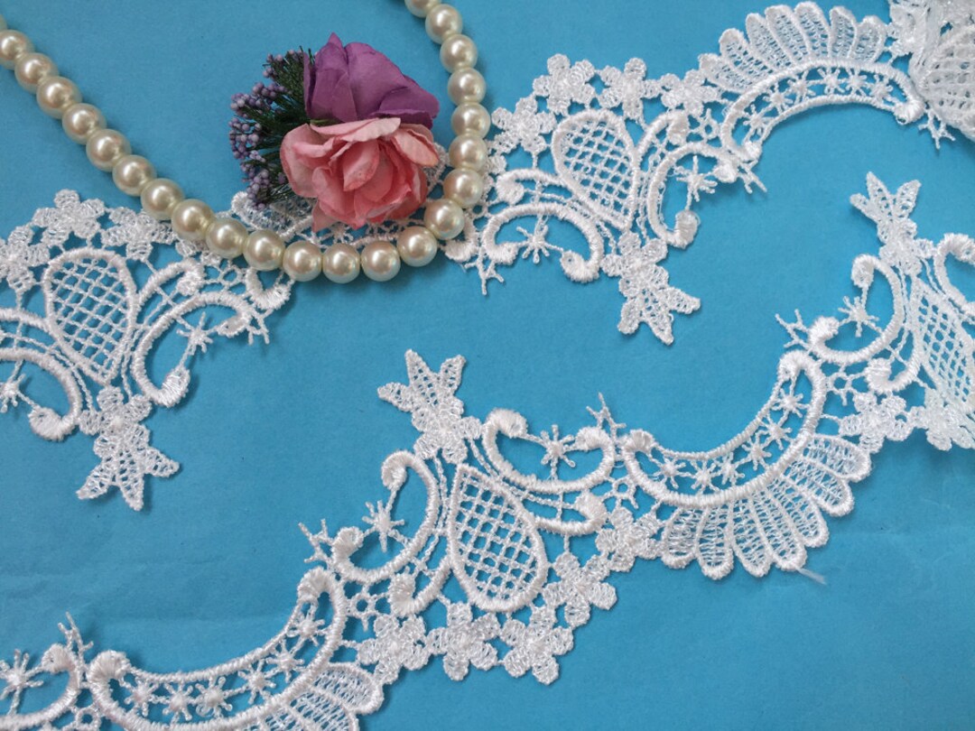 Bridal Veil Lace Trim Lace Trim for Wedding Dress Venise Etsy