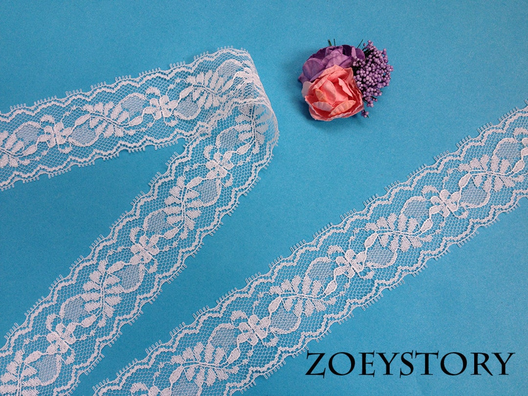 Lace Ribbon Lace Tape Taiwan Lace Trim White/ivory/black Etsy