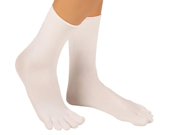 TOETOE - Men, Women Health Post Operation Toe Socks White No-Heel