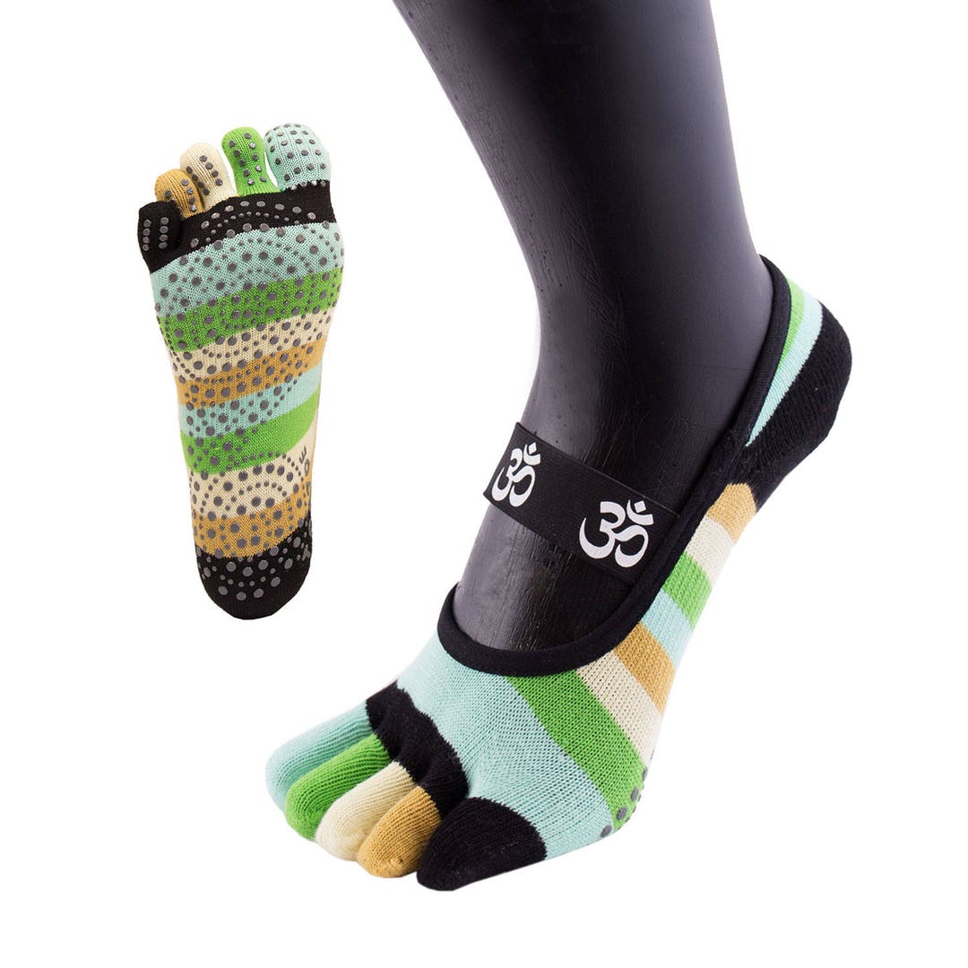 TOETOE Yoga&pilates Anti-slip OM Foot Cover Toe Socks - Etsy UK