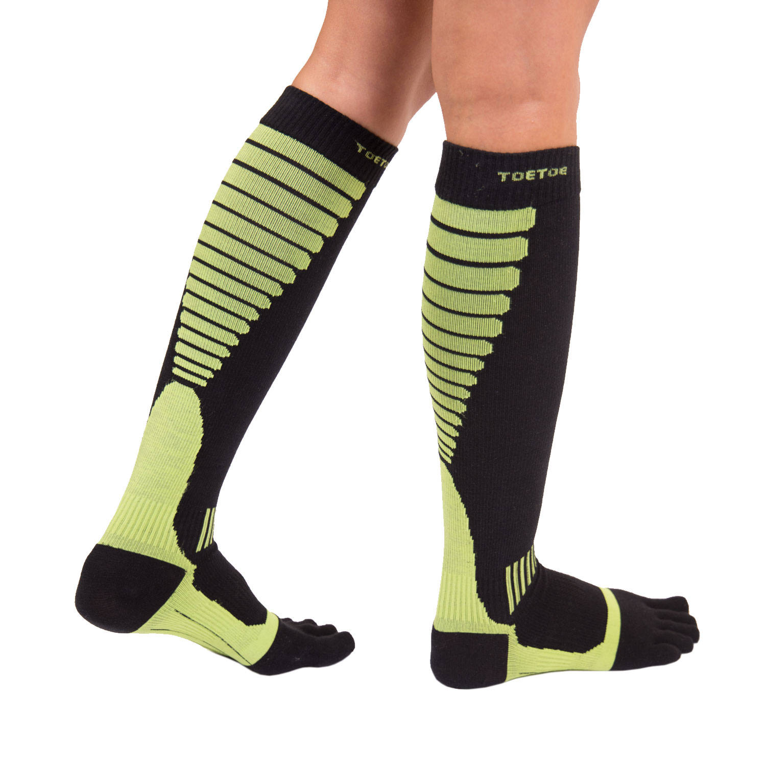 Image of Toetoe - Sports Compression Knee-High Toe Socks