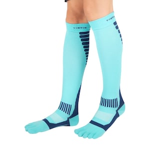 TOETOE - CoolMax Compression Toe Socks – Women, Men Seamless Knee-High Sports 23mmHG Socks