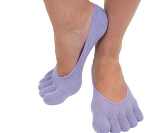 TOETOE Chaussettes à bout en gel uni en coton doux sans couture