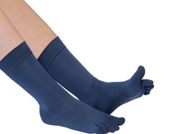 TOETOE - Silk Toe Socks – Breathable Mid-Calf Seamless Design