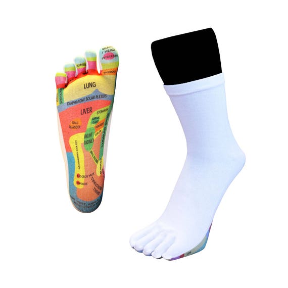 TOETOE Men, Women Health Reflexology Seamless Plain Toe Socks, Hygienic,  Breathable - Etsy Israel