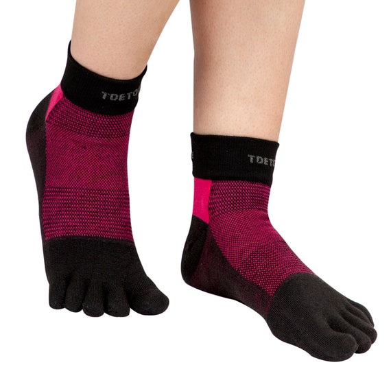 TOETOE Hombre, Mujer Outdoor CoolMax Liner Trainer Calcetines con dedos  estampados sin costuras, higiénicos, transpirables S / M / L -  México