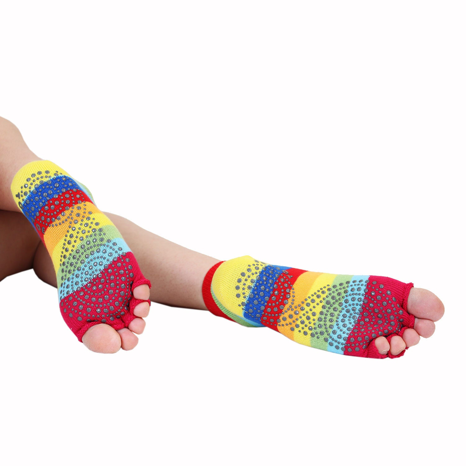 TOETOE® Socks - Anti-Slip Sole Open Toe Half Toe Socks Turquoise