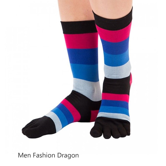 TOETOE Men Fashion Essential Mid-calf Mercerized Cotton Seamless Stripy Toe  Socks, Hygienic, Breathable, Uk 7-13 Eu 41-48 Us 7.5-13.5 -  Canada