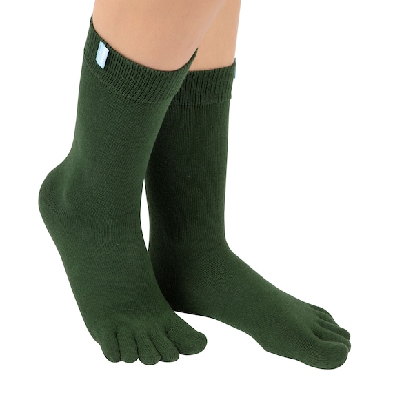 TOETOE Women Essential Stretchy Over-knee Cotton Seamless Stripy Toe Socks,  Hygienic, Breathable, Uk 4-11 Eu 35-46 Us 4.5-11.5 