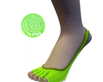 TOETOE - Women's Toe Separator Yoga Socks – Anti-Slip Pilates Half Socks