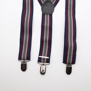 90s Vintage Striped Mens Suspenders Vintage 1990s Skinny Suspenders ...