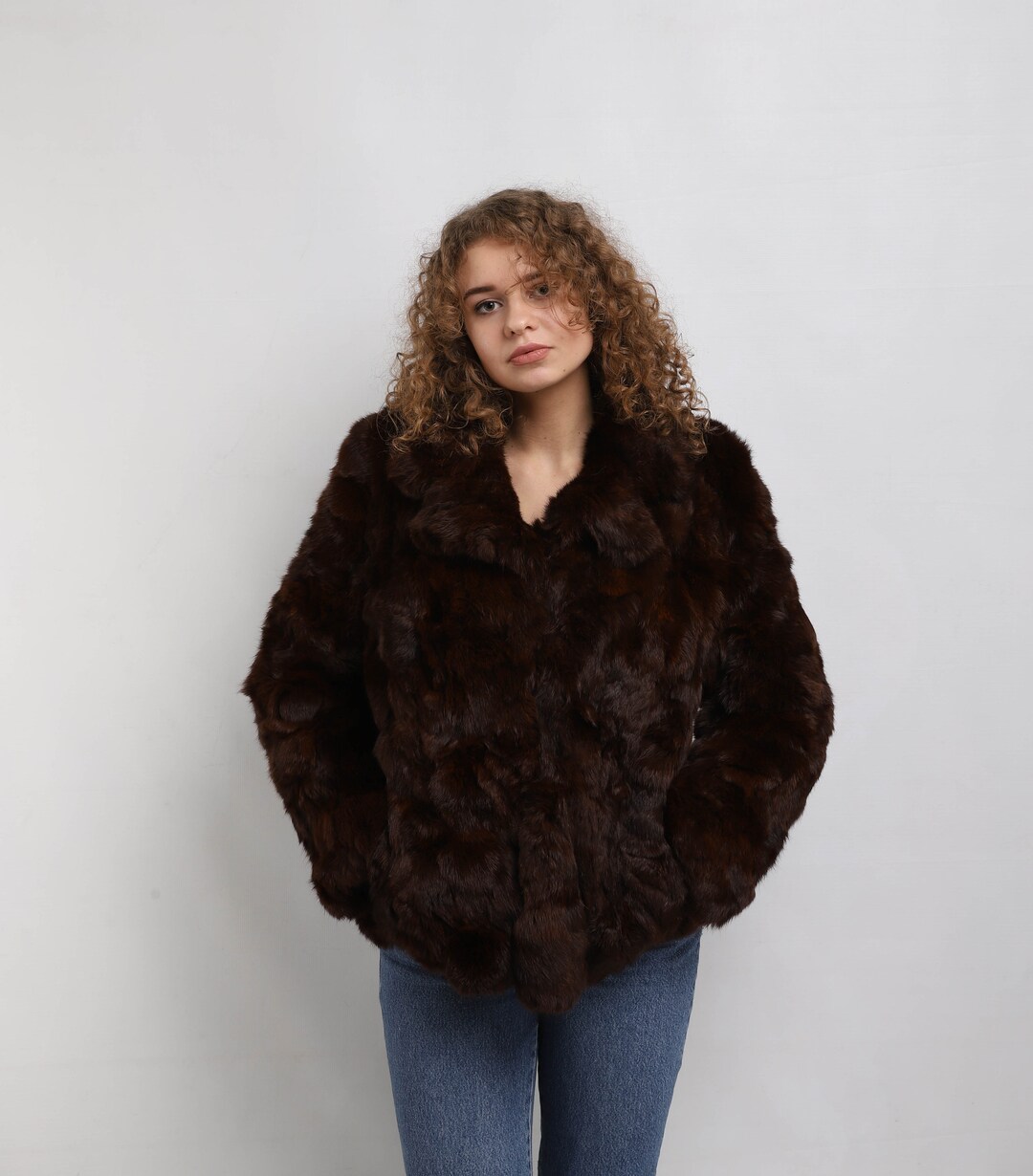 Real Fur Coat Vintage Fur Coat Women Winter Coat 1980s - Etsy