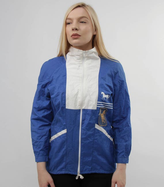 Vintage athletic bright unisex jacket zip up side… - image 1