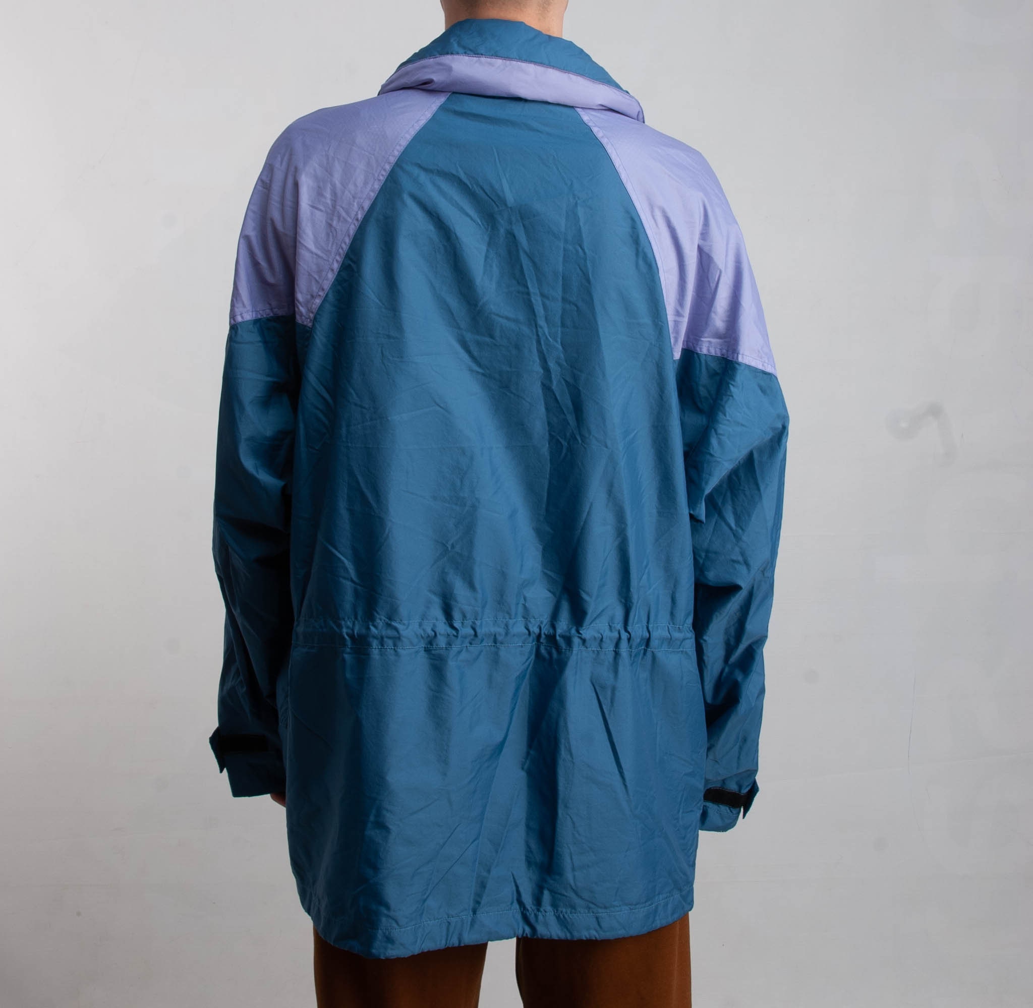 Blue Vintage Athletic Unisex Raincoat Color Block Full Zip - Etsy