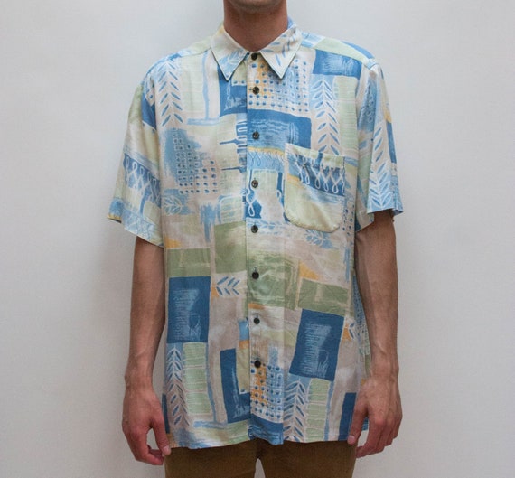 90s short sleeve button up Outlet